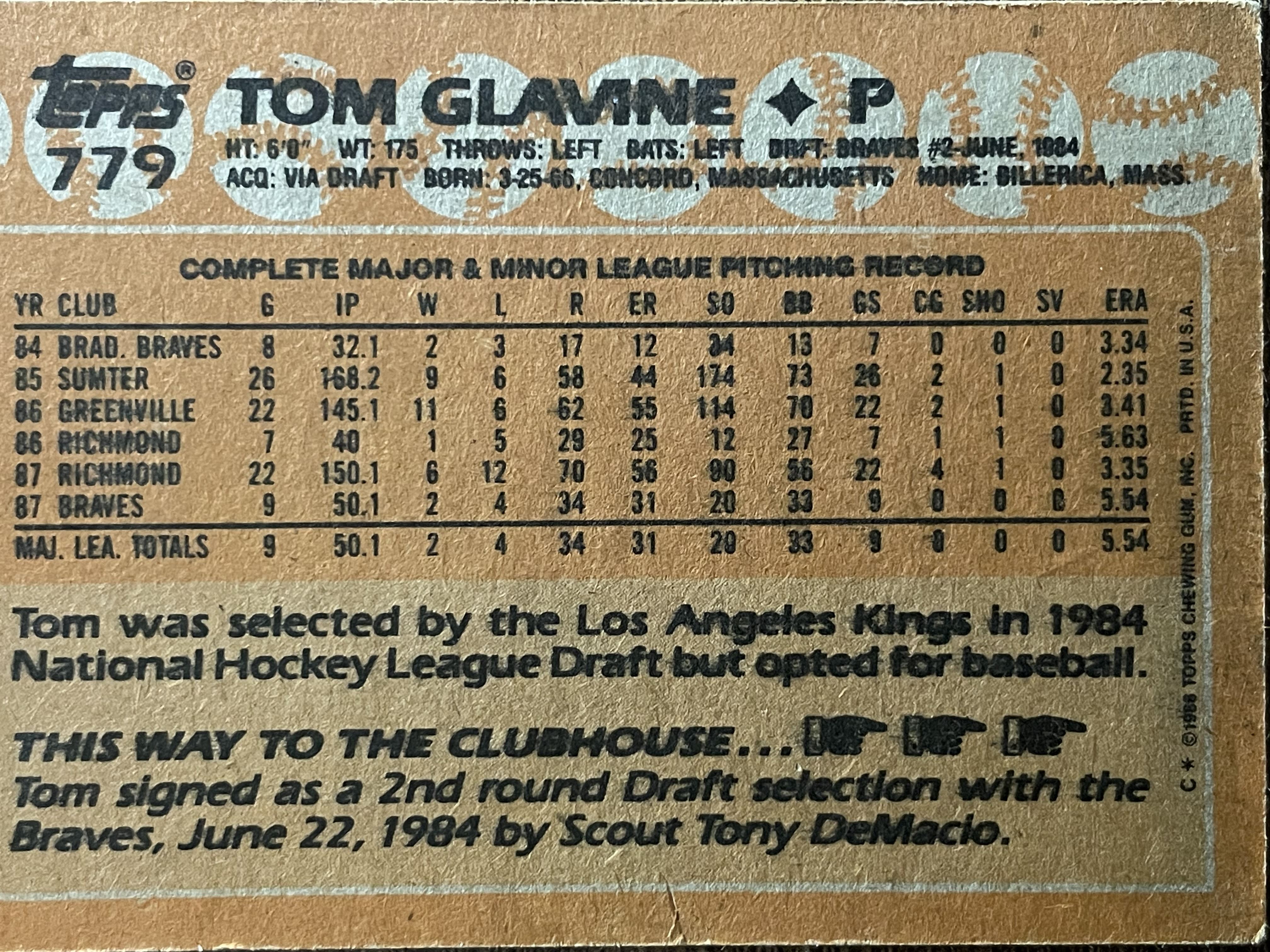 Tom Glavine #779